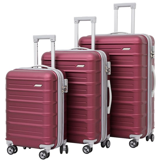 Trolley case luggage travel bags and hard suitcase ABS carry on luggage 3pcs set travel luggage