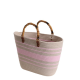 Wholesale New Shoulder Bags Tote Bag Mexico French Basket Straw Weave Beach Bags Women Striped Large Capacity Handbags