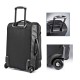 Duffel Bag Trolley Travel Luggage Bag Coated Upright Wheeled Luggage Suitcase- 22inch