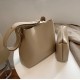 International Soft PU Leather Shoulder  Bag with Large Capacity Bucket Bag for women