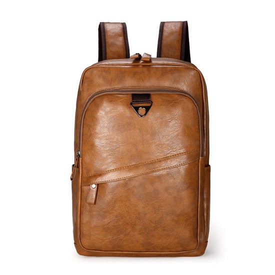 hot selling Wholesale leather backpacks vintage smart leather backpack brown