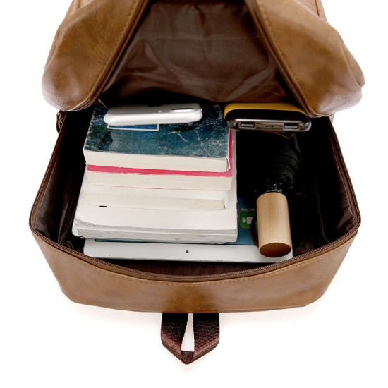hot selling Wholesale leather backpacks vintage smart leather backpack brown
