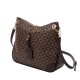 and America retro messenger bag should strap camo check large capacity fashion women pu leather brand printing bucket bag