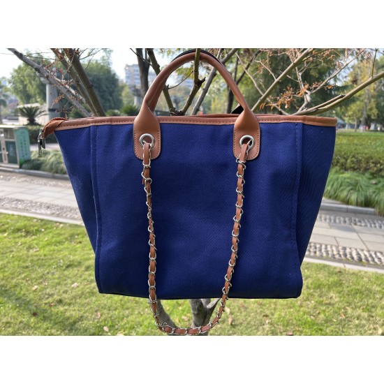 handbags shoulder women canvas beach bags large capacity handbags canvas tote bag with chain