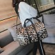 fashion PU leather print large capacity bag women zipper leopard travel duffle bag Wholesale overnight travel bag