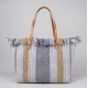 Lady Summer Shoulder Bags  Summer Large Capacity Canvas Tote Bags Women Tassels Handbags for Travel