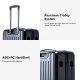 Vertical Stripe Trolley ABS PC hard Shell Travel Bag Suitcase Luggage Case