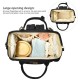 Baby Quilted Diaper Bag Backpack Water-Resistant Multi-Functional Nappy Bag With Changing Pad And Insulated Pouch