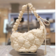 Summer Ladies Down Shoulder Bag Puff Crossbody Bags Quilted Purse Pleated Lightweight Cloud Bag Women Padded Handbags