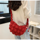 Summer Ladies Down Shoulder Bag Puff Crossbody Bags Quilted Purse Pleated Lightweight Cloud Bag Women Padded Handbags