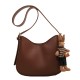 Vintage Simple Pu leather Solid Color women tote Crossbody bag trendy hobo bags lady urban simple style texture handbags