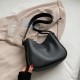 Vintage Simple Pu leather Solid Color women tote Crossbody bag trendy hobo bags lady urban simple style texture handbags