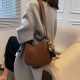 Vintage Simple Pu leather Solid Color women tote Crossbody bag trendy hobo bags lady urban simple style texture handbags