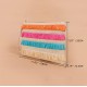 Style Colorful PP Straw Tassel Wristlet Hand Bag Bohemian Braided Rainbow Purse Envelope Bags Women's Clutches Bag