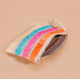 Style Colorful PP Straw Tassel Wristlet Hand Bag Bohemian Braided Rainbow Purse Envelope Bags Women's Clutches Bag