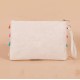 Style Colorful PP Straw Tassel Wristlet Hand Bag Bohemian Braided Rainbow Purse Envelope Bags Women's Clutches Bag