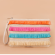 Style Colorful PP Straw Tassel Wristlet Hand Bag Bohemian Braided Rainbow Purse Envelope Bags Women's Clutches Bag