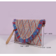 Ethnic Woven Straw Shoulder Bags Women Purse Envelope Bag Beach Crossbody Bags Ladies Clutches Purse with Tassel