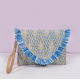 Ethnic Woven Straw Shoulder Bags Women Purse Envelope Bag Beach Crossbody Bags Ladies Clutches Purse with Tassel