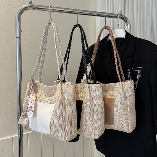 bag 2023 new Women'S Hand Bags Summer Beach Raffia Cheap Straw Tote Woven Shoulder Bag Sac a Main Femme Tendance