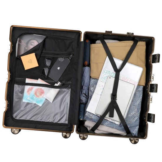 ABS Traveling Suit Case Trolley Luggage Bag Suitcase Carry On Travel Trolley Case