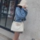 women's canvas multi-pocket shoulder bag tote bag large capacity shopping bags for women