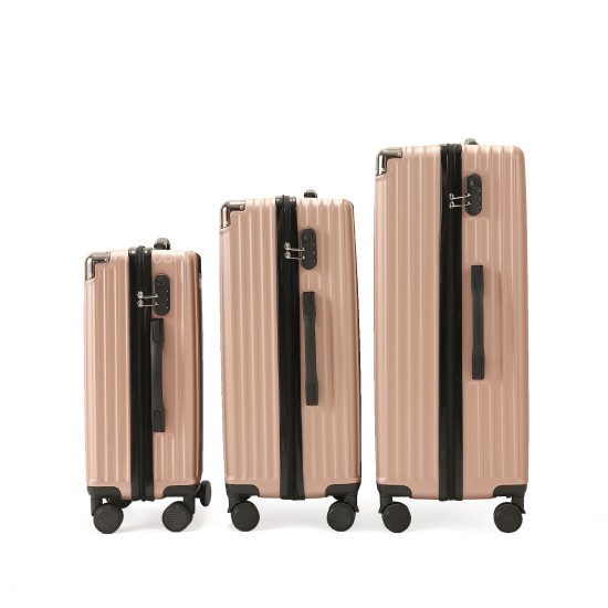 Design hot sale suitcase   logo Abs Trolley Luggages large capacity hard shell luggage bags travel